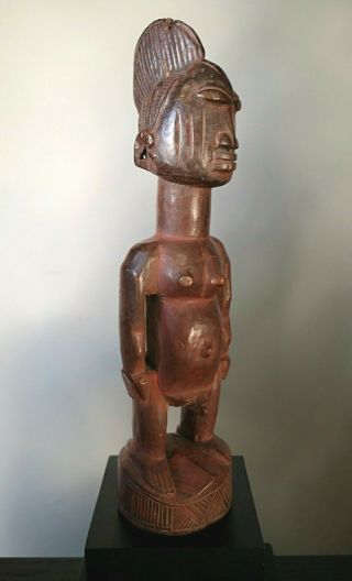 Good Old African Nigerian Yoruba Carved Wooden Tribal Ibeji Male Twin Figure