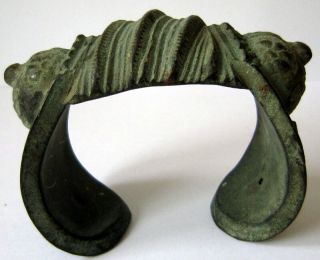 Rare Antique 18th - 19th Century Huge Bronze Bracelet 719