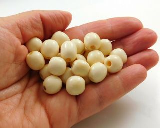 Antique Hand Carved Chinese Bone Beads Loose