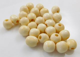 Antique Hand Carved Chinese Bone Beads Loose 4