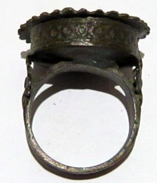 MAGNIFICENT,  ANTIQUE HUGE SILVER RING,  KNOWN AS REX RING,  CIRCA 1800 ' s 791 7