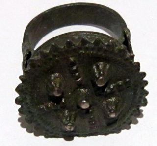 MAGNIFICENT,  ANTIQUE HUGE SILVER RING,  KNOWN AS REX RING,  CIRCA 1800 ' s 791 8