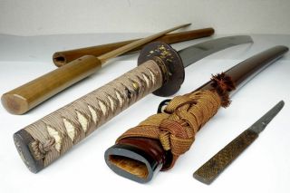 Art Antique Japanese Wakizashi Sword Tadahiro忠廣 420yr Samurai Katana Nihonto