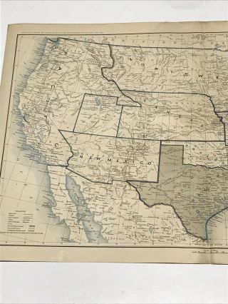 Antique Civil War Map June 30,  1864 USA Union & Confederate Boundaries 6