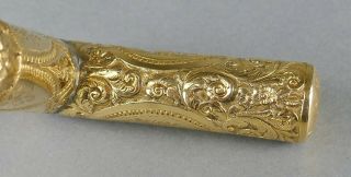 Fine Antique Victorian Gold Filled Masonic Gentlemans Walking Stick Cane Chicago 3
