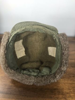 Korean War US Army M1951 Pile Cap Winter Dated 1953 Sz.  7 1/4 8