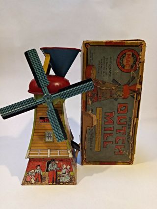 Mcdowell Mfg.  Co. ,  No.  26 " Mac " Dutch Mill,  Tin,  1920,  Sand Toy,