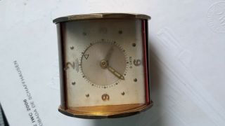 Vintage Jaeger Le Coultre Desk / Table Alarm Clock.  8 Days.