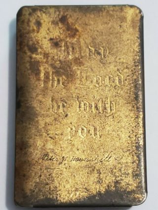 Ww1 Or Ww2 Soldiers Bible " May The Lord Be With You " With Soldiers Name From Va