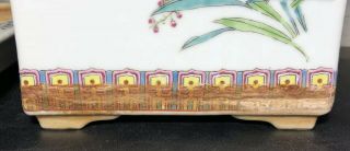 Chinese Export Porcelain Planter & Tray Hand Painted 8