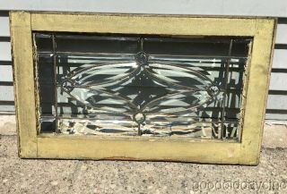 Antique Beveled & Jeweled Glass Transom Window Circa 1900 8