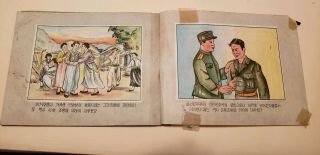 Korean War Propaganda Booklet with Colored,  Colorful Pictures 8