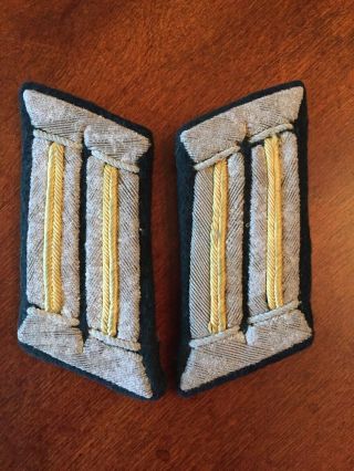 German Ww2 Officer Grade Collar Tabs Cavalry Division Staff Motorcycle Recon