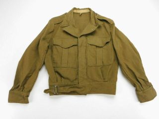 1951 Vintage Australian Winter Battle Dress Wool Uniform Jacket Coat M Medium