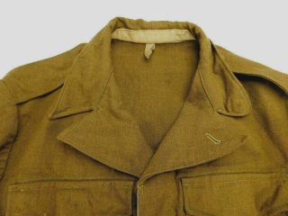 1951 Vintage Australian Winter Battle Dress Wool Uniform Jacket Coat M Medium 2