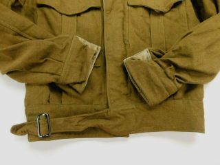 1951 Vintage Australian Winter Battle Dress Wool Uniform Jacket Coat M Medium 4