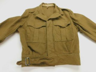 1951 Vintage Australian Winter Battle Dress Wool Uniform Jacket Coat M Medium 5