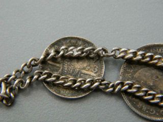 WW2 Milne Bay Papua Guinea Trench Art Coin Bracelet w/Native Stone 9