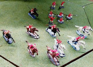 Marx Miniature Playset Charge Of The Light Brigade British Lancers