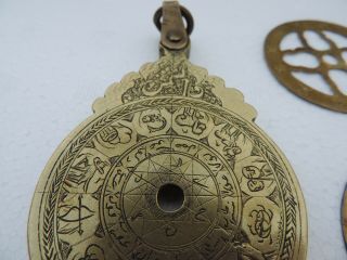 Antique Persian Bedouin Islamic Astrolabe Signed & Dated 1117 AH EARLY 1700S 8