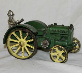 Antique Vindex Model D John Deere Cast Iron Toy Tractor 2