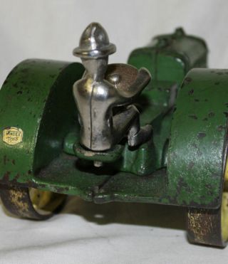 Antique Vindex Model D John Deere Cast Iron Toy Tractor 6