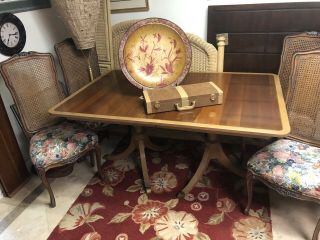 STICKLEY Colonial Williamsburg Duncan Phyfe Mahogany Dining Table w/2 Leaves 5
