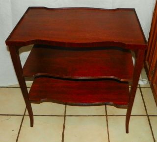Mahogany 3 Tier End Table / Side Table By Imperial