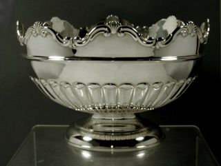 English Sterling Punch Bowl 1904 Montieth Form - No Mono 2