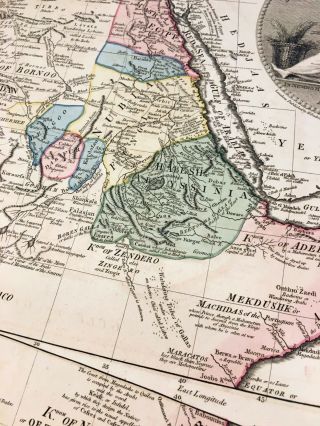 William Faden Map of AFRICA - London 1803 - Hand Colored 8