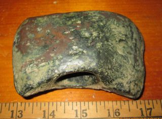 Double edged Central Asian Bronze Axe before c.  1000 BC 4 5/8 