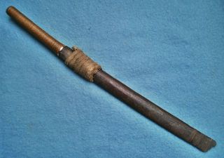 antique 19thc Burmese spatula tip dha sword dao Thai knife dagger Asian machete 11