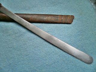 antique 19thc Burmese spatula tip dha sword dao Thai knife dagger Asian machete 2