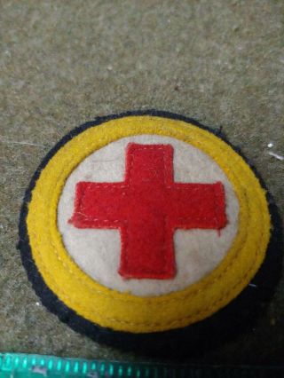 WW1 Royal Army Medical Corps RAMC NCOs Arm Sleeve Insignia Red Cross Badge WX68 3