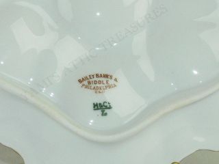 Antique Haviland Limoges Porcelain Oyster Plate Bailey Banks & Biddle c.  1876 10