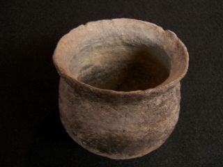 SOLID AUTHENTIC CA 850 AD - 1300 AD ANASAZI CORRUGATED POTTERY JAR 2