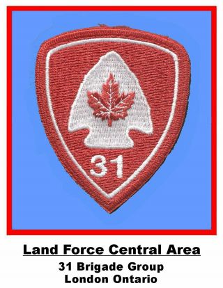 Cloth Badge • Canada • Cafs • Army - 31st Brigade Group • 1967,  • 190625001•m