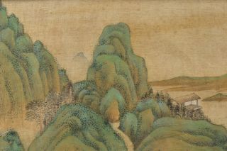 Antique Chinese landscape painting on silk,  Ming dynasty. 3