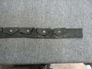 PRE WWI US NAVY MILLS MODEL 1910.  45 CALIBER REVOLVER CARTRIDGE BELT - 3