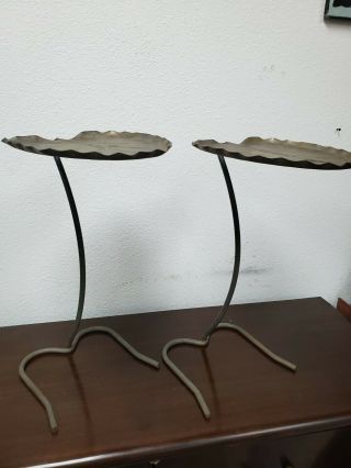 Mid centry Maurizio Tempestini for John Salterini steel Lily pad nesting tables 2