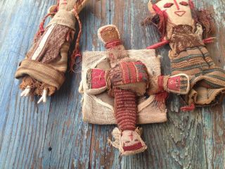 RARE PRE COLUMBIAN CLOTH BIRTHING DOLLS,  PERUVIAN CHANCAY CULTURE PERU INCA 8