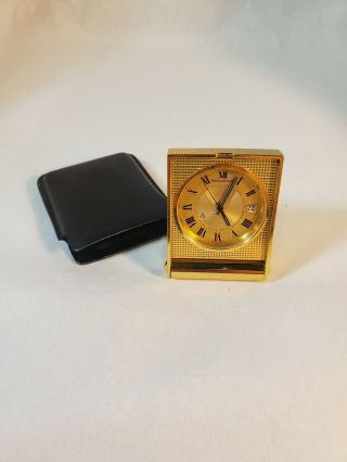 Jaeger Lecoultre Travel Clock With Case