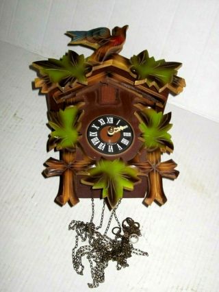 Vintage West Germany Black Forest Cuckoo Clock