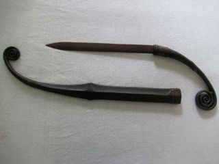 Old rare Mentawai Sword Sumatra Indonesia No Mandau tribal weapon keris klewang 6