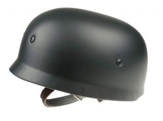 WWII German Fallschirmjager M38 Steel Helmet With Leather Liner M38 HELMET Black 3