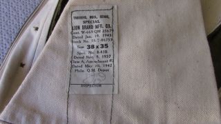 Wwii Named,  1942 Dated Wool Combat Field Trousers,  38 X 35