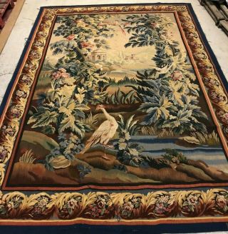 Antique Aubusson Tapestry End Of 18th Century