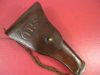 Wwi Us Army Aef M1916 Leather Holster M1911 Pistol - G&k Grafton & Knight 1917 2