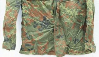 German flecktarn camo Shirt Jacket w zipper size 90cm/gr1= US Small E9954 3