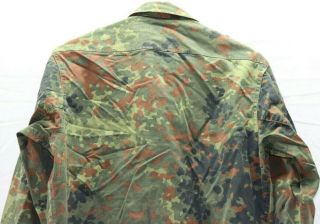 German flecktarn camo Shirt Jacket w zipper size 90cm/gr1= US Small E9954 5